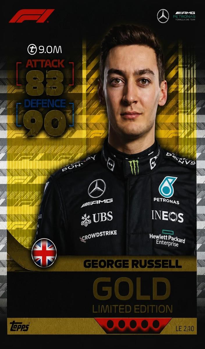 2022 George Russell [Gold ] #LE-14G