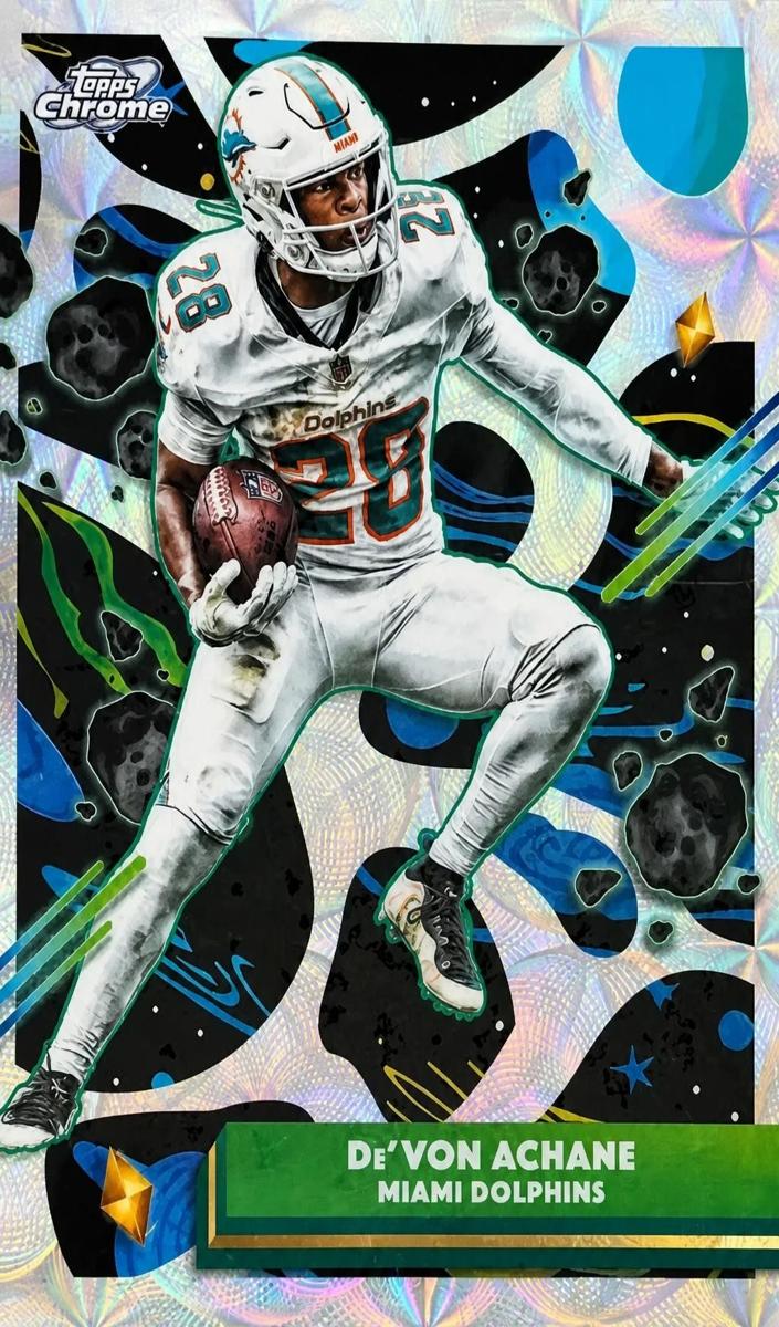 2025 Topps Cosmic Chrome De'Von Achane [Nucleus Refractor] #60 card