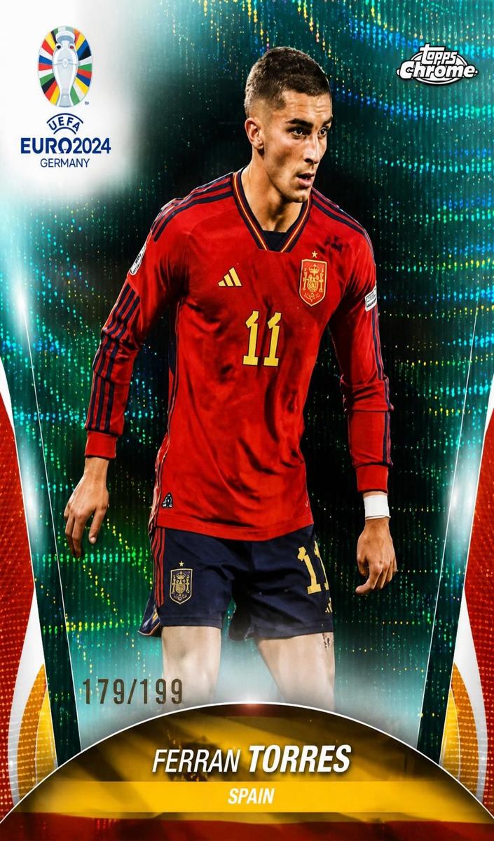 2024 Ferran Torres [Aqua Wave Refractor] #136