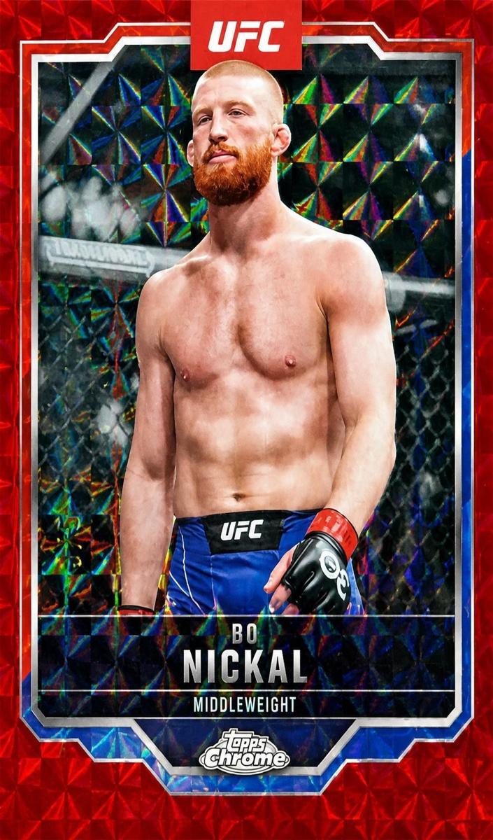 2025 Bo Nickal [Red Geometric Refractor] #76