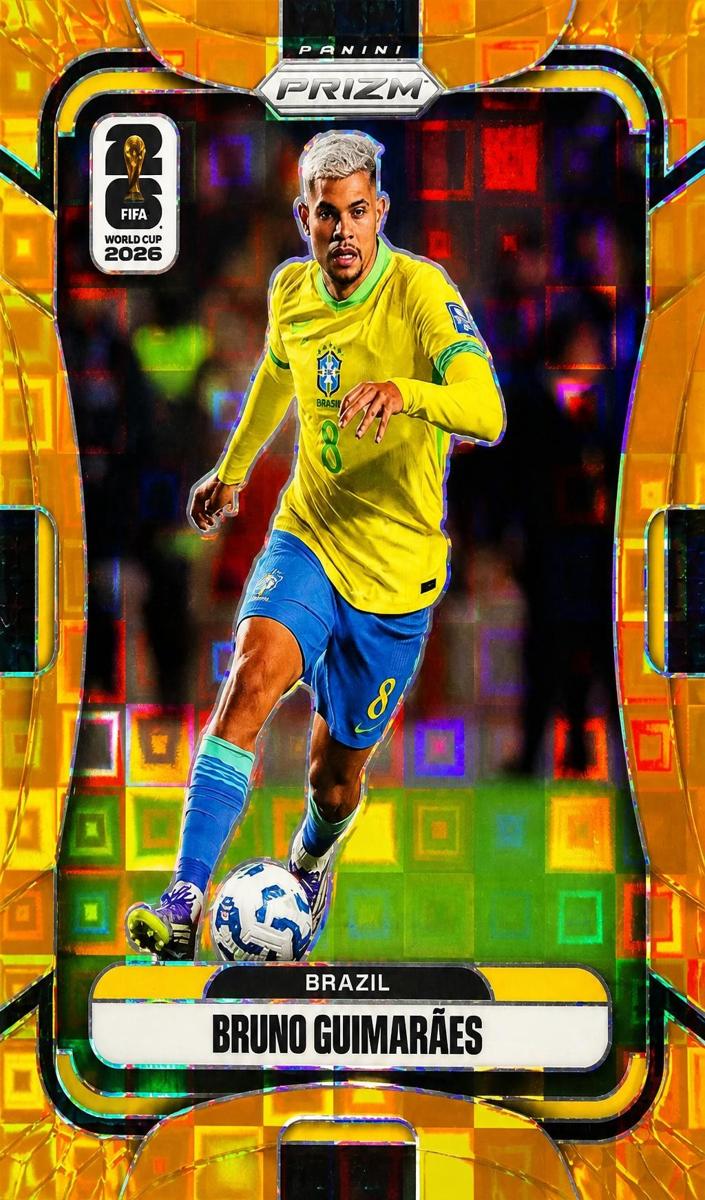 2026 Panini Prizm FIFA World Cup Bruno Guimaraes #90 card