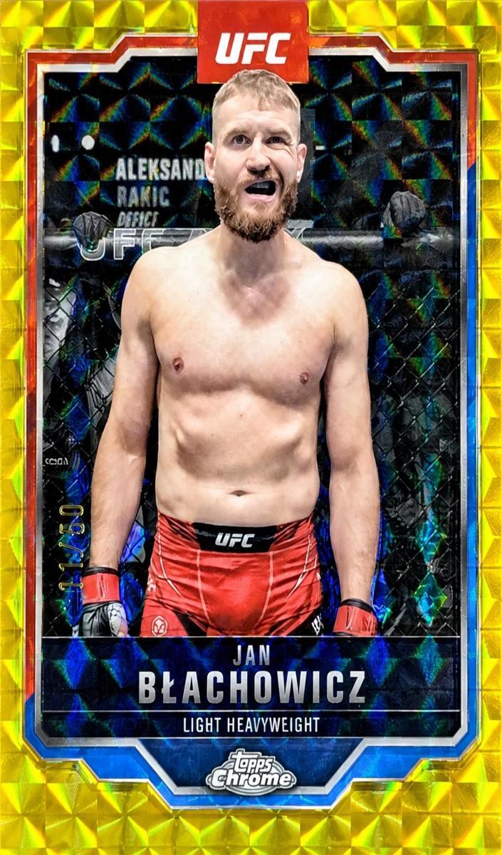 2025 Topps Chrome Jan Blachowicz [Sepia Refractor] #129 card