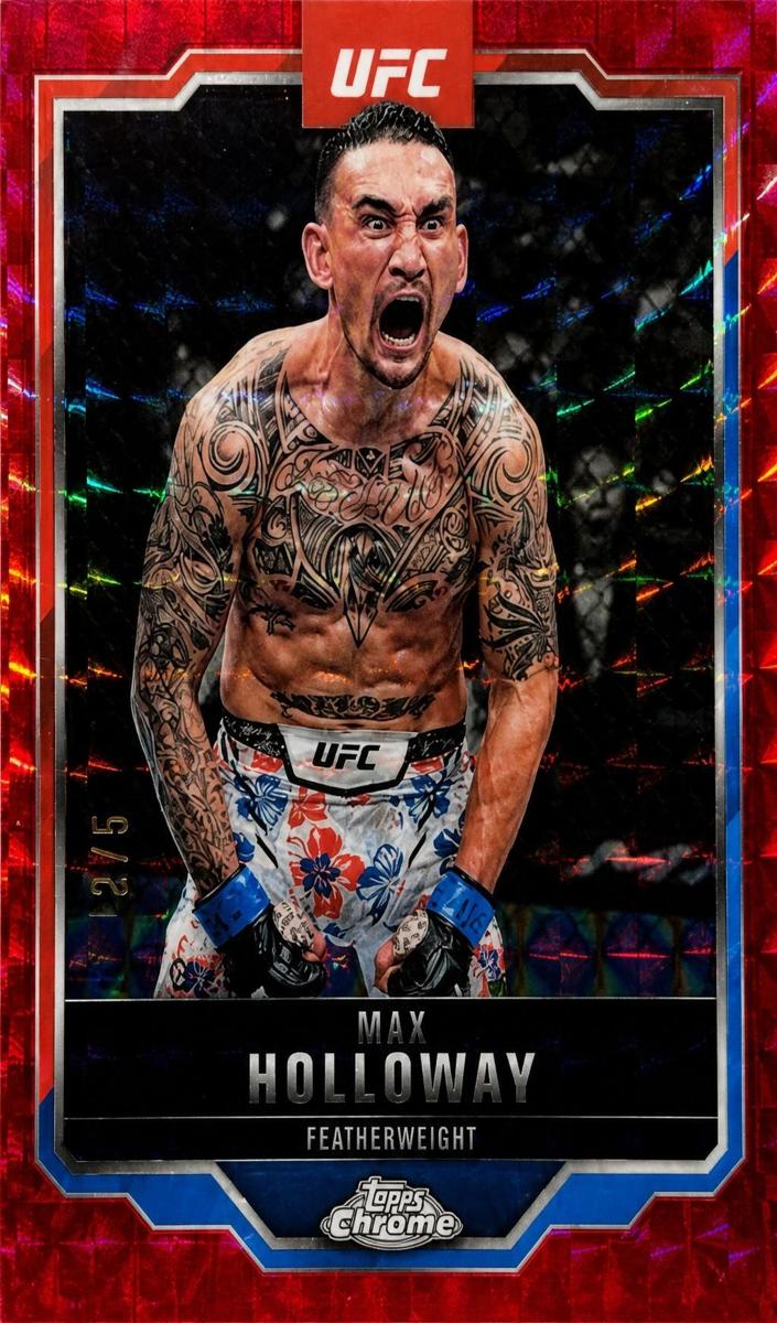 2025 Max Holloway [Red Geometric Refractor] #100