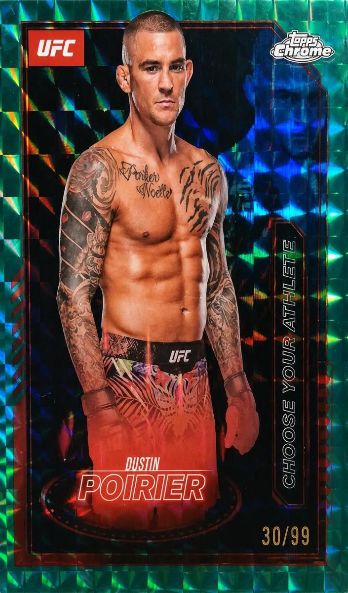 2025 Dustin Poirier [Blue Geometric Refractor] #7