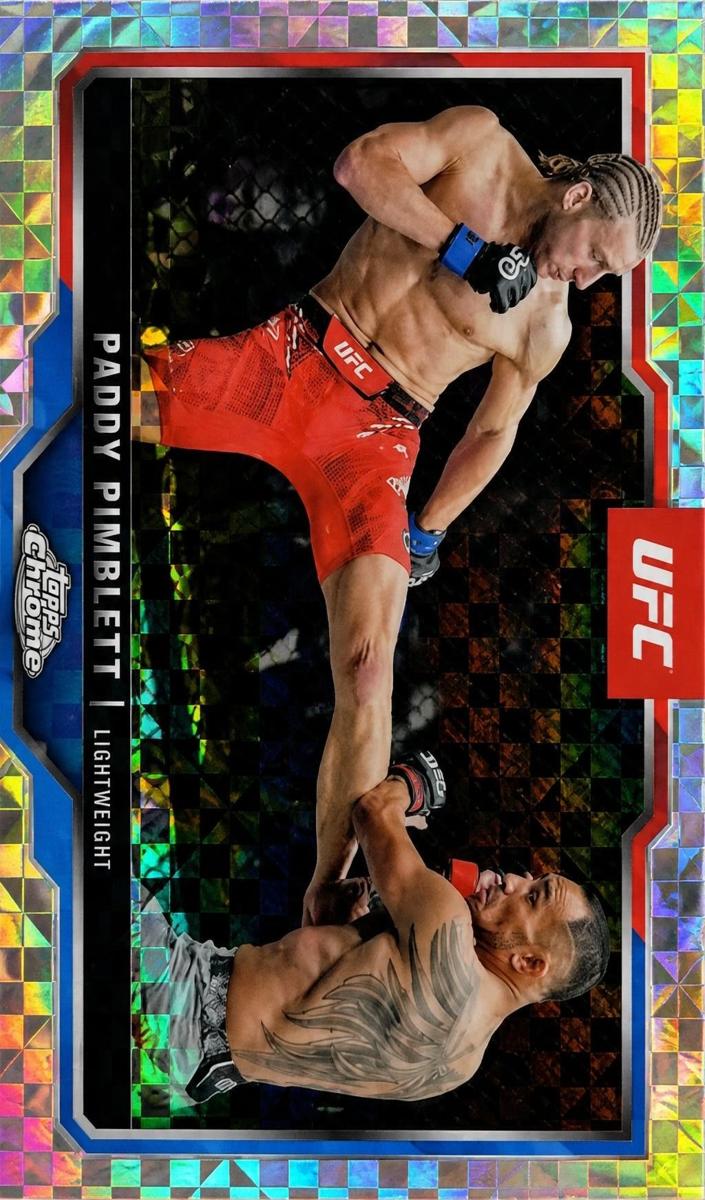 2025 Topps Chrome Paddy Pimblett [X-Fractor] #177 card