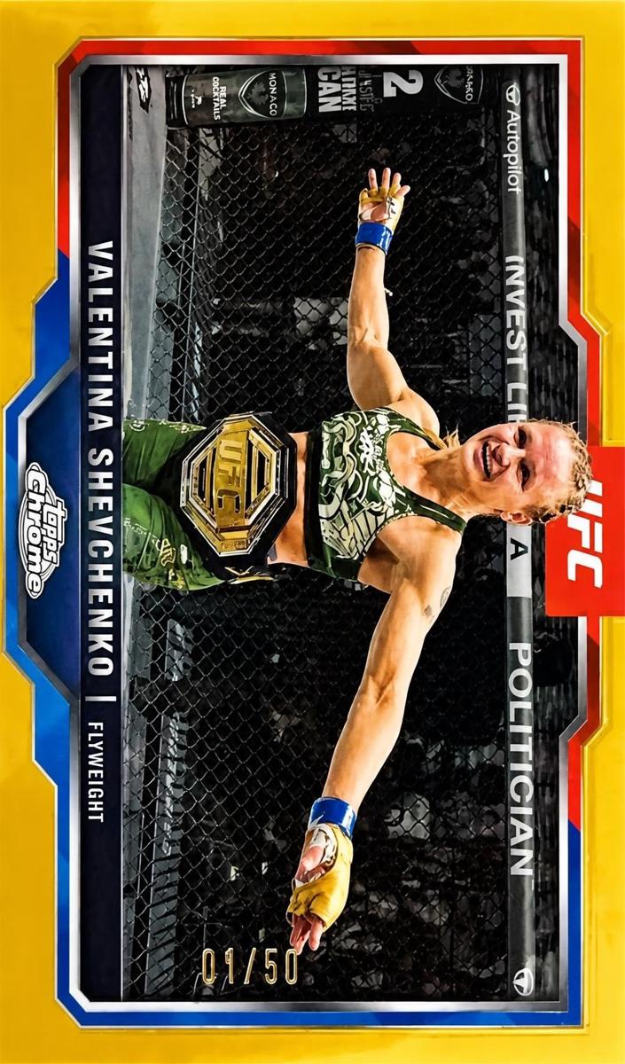 2025 Valentina Shevchenko [Gold Refractor] #166
