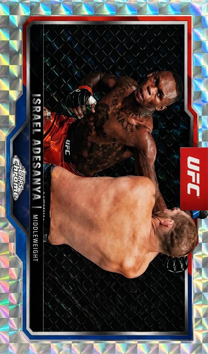 2025 Israel Adesanya [Blue Refractor] #3