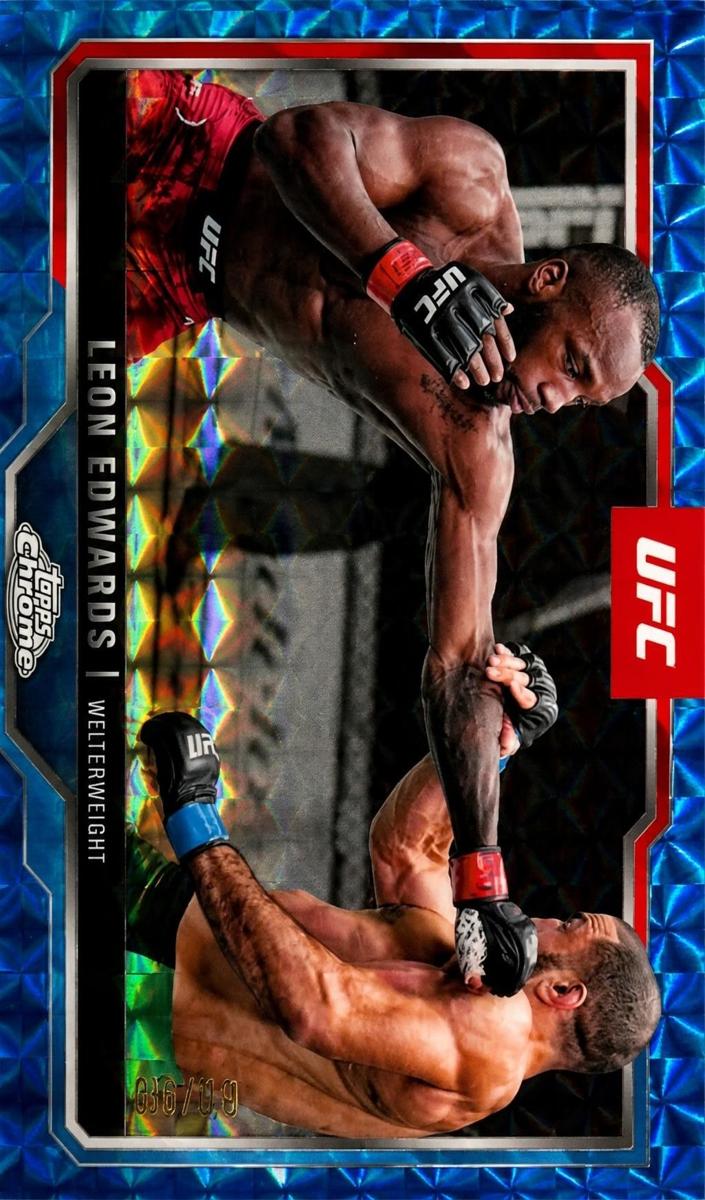 2025 Topps Chrome Leon Edwards #139 card