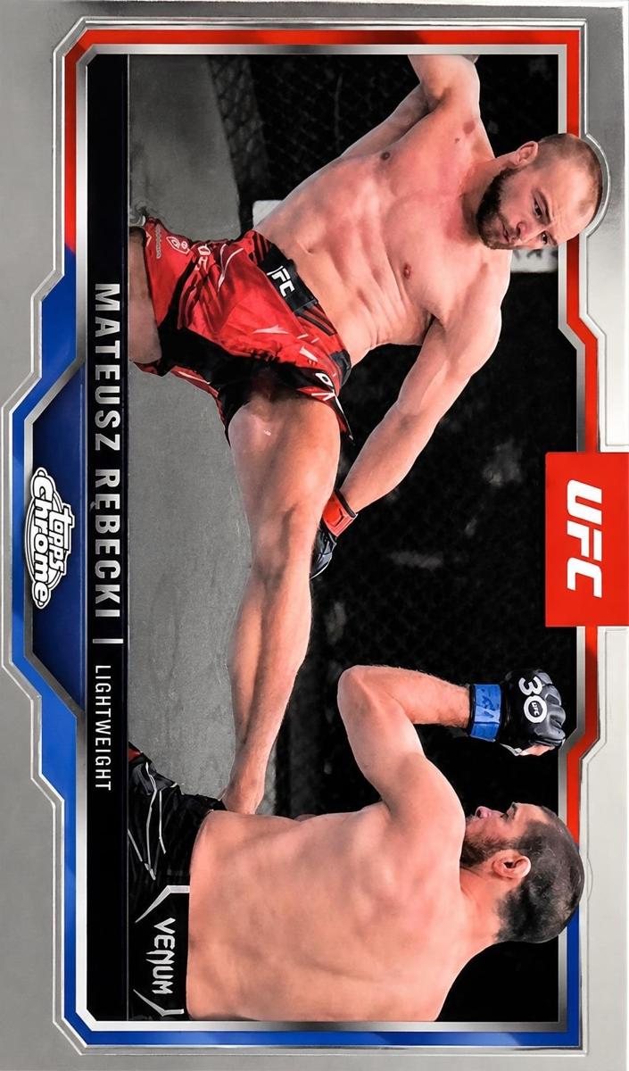 2025 Topps Chrome Mateusz Rebecki [Prism Refractor] #61 card
