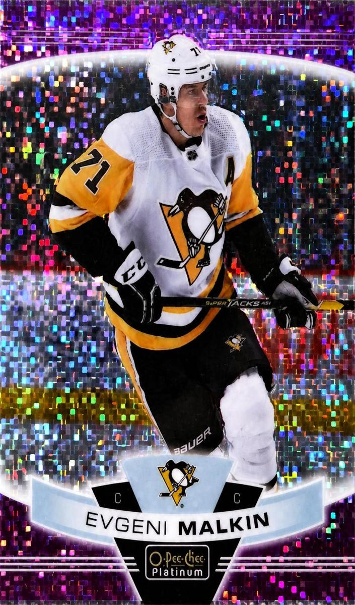 2020 O-Pee-Chee Platinum Evgeni Malkin [Violet Pixels] #141 card