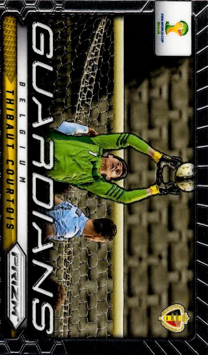 2014 Panini Prizm World Cup Thibaut Courtois [Blue & Red Blue Wave] #3 card