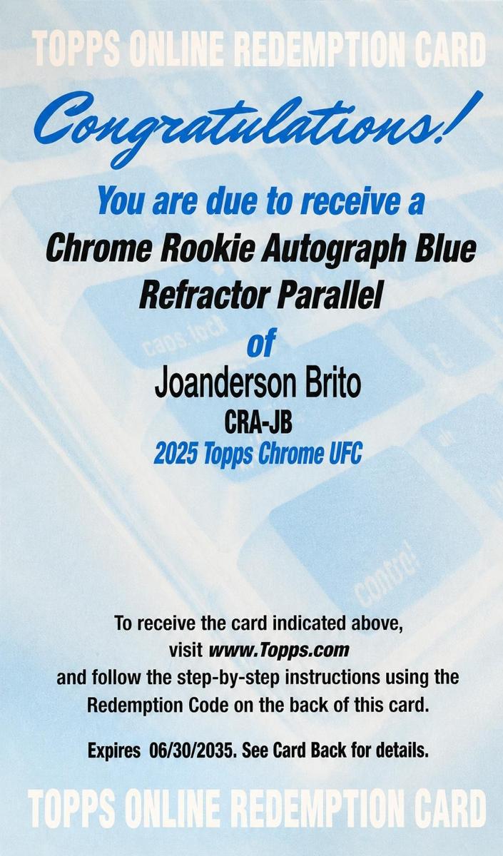 2025 Joanderson Brito [Blue Refractor] #CRA-JB