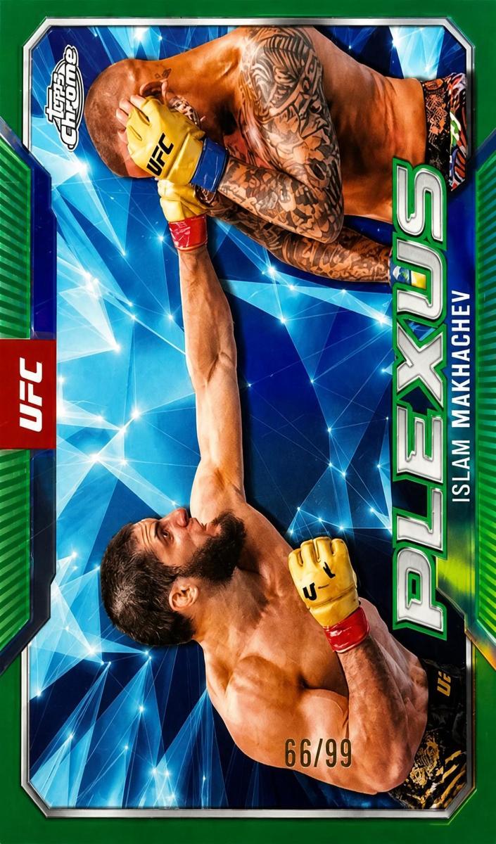 2025 Topps Chrome Islam Makhachev [Gold Refractor] #PLX-11 card