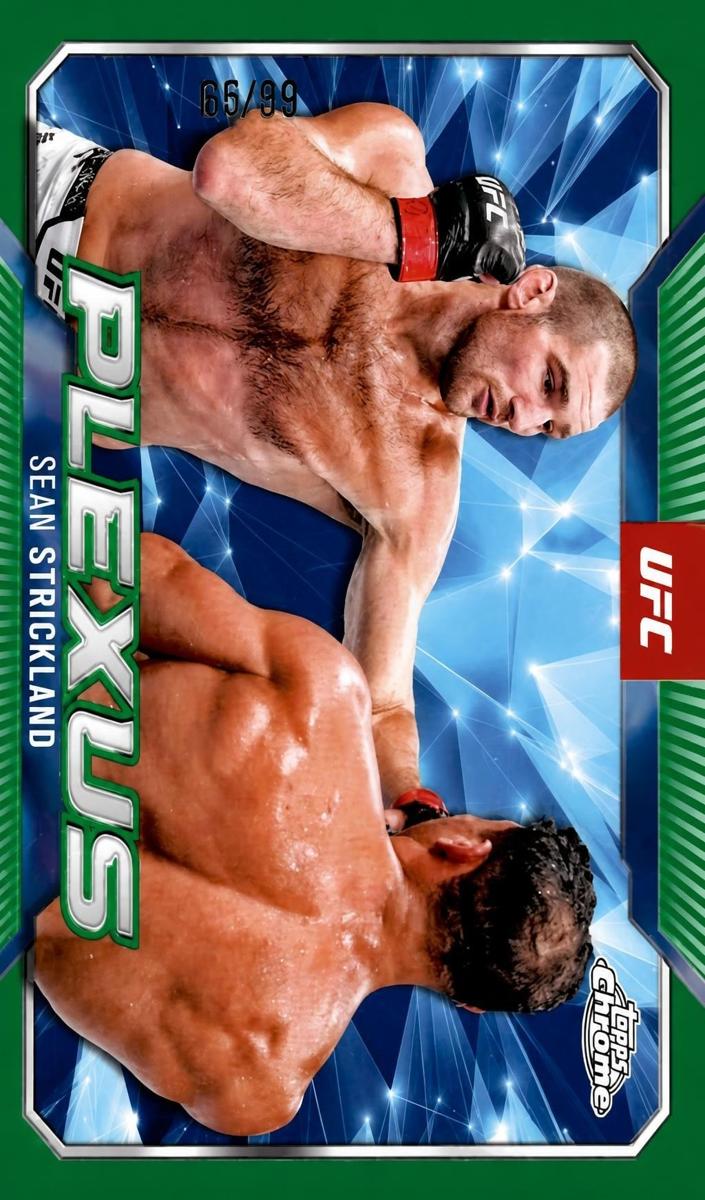 2025 Sean Strickland [Green Refractor] #PLX-10