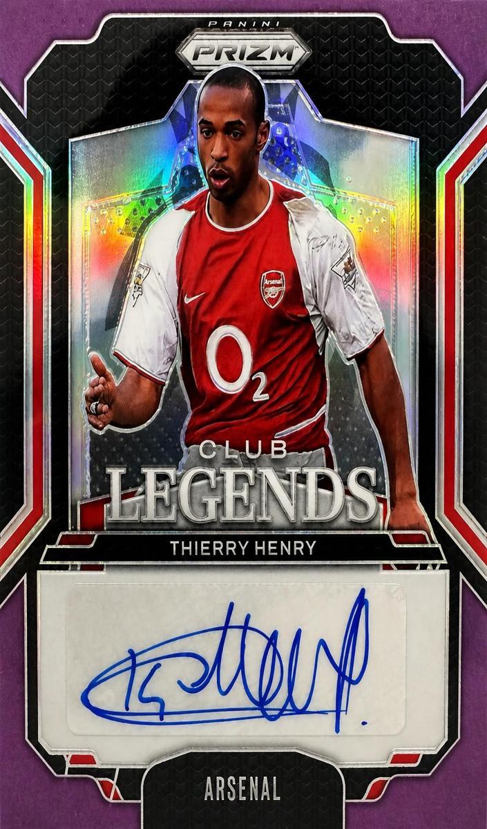 2024 Panini Prizm Premier League Thierry Henry [Purple] #CL-TH card