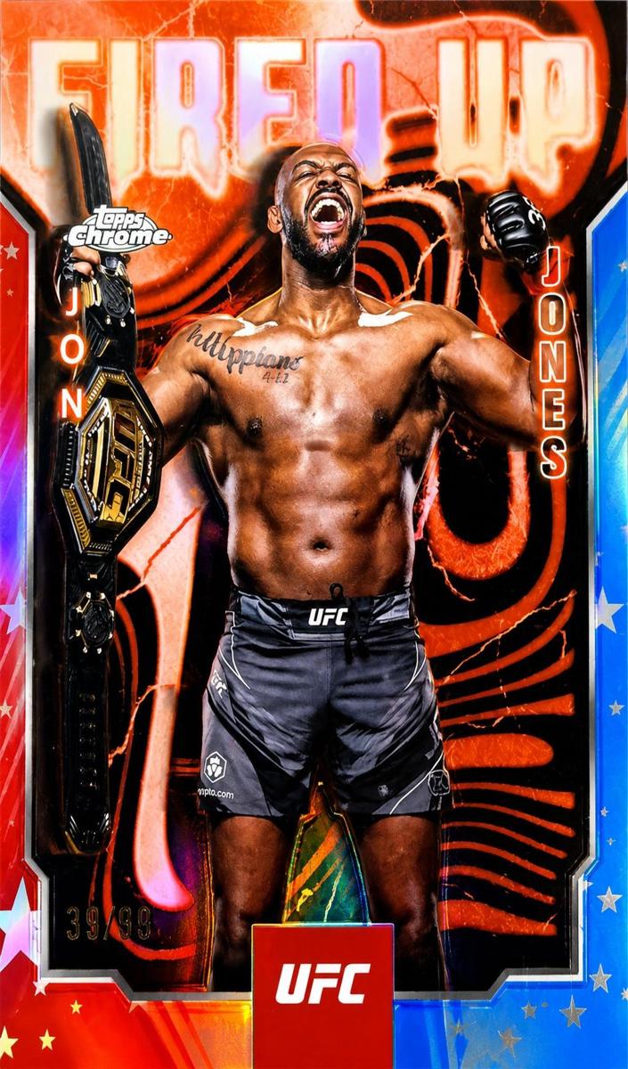 2025 Topps Chrome Jon Jones [Refractor] #FUP-17 card