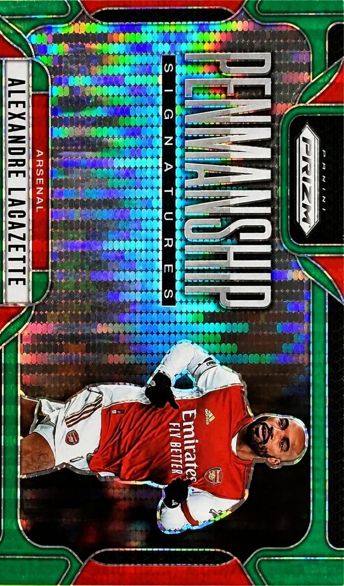 2024 Panini Prizm Premier League Alexandre Lacazette [Green Pulsar] #P-AL card