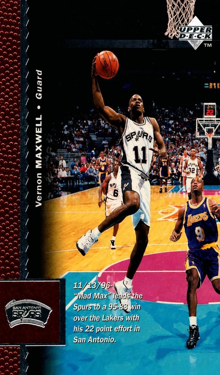 1996 Upper Deck Vernon Maxwell #294 card