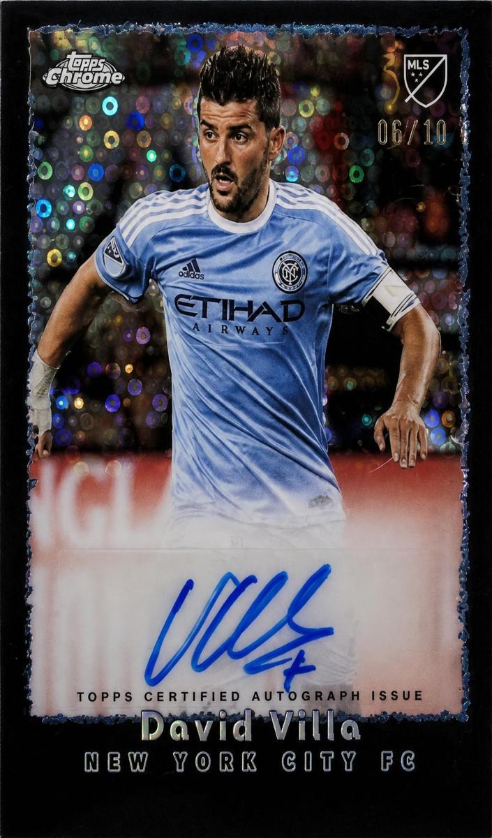 2025 David Villa [Black Donut Holes Refractor] #NFA-DV