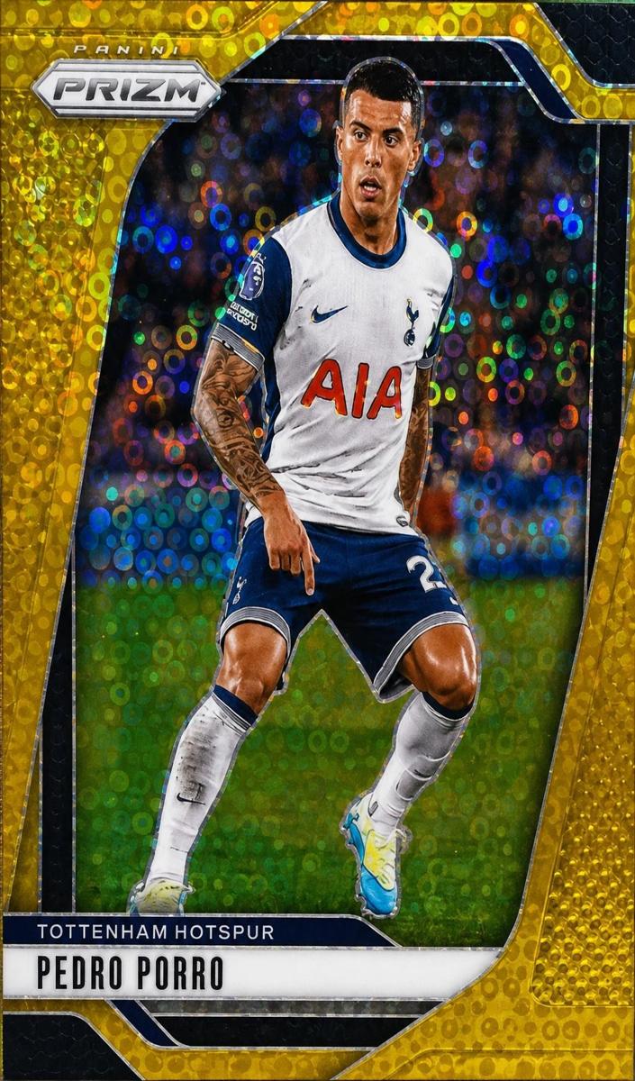 2024 Panini Prizm Premier League Pedro Porro [Gold Breakaway] #73 card