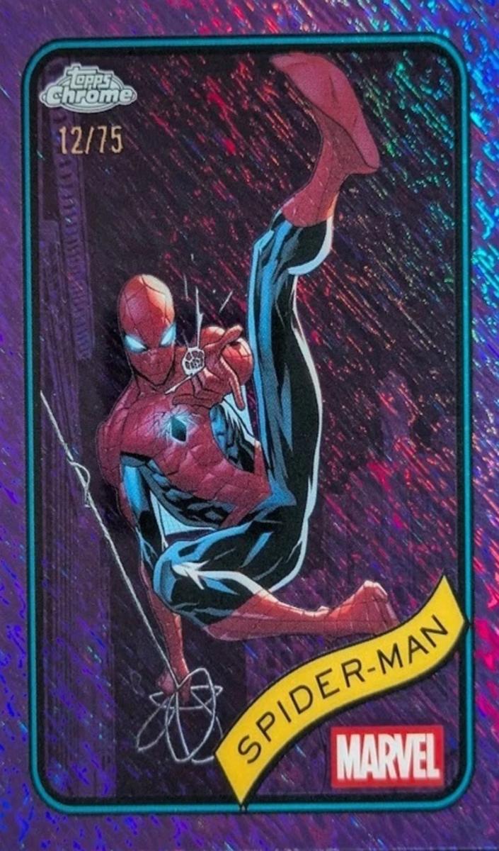 2025 Spider-Man [Purple Shimmer Refractor] #101