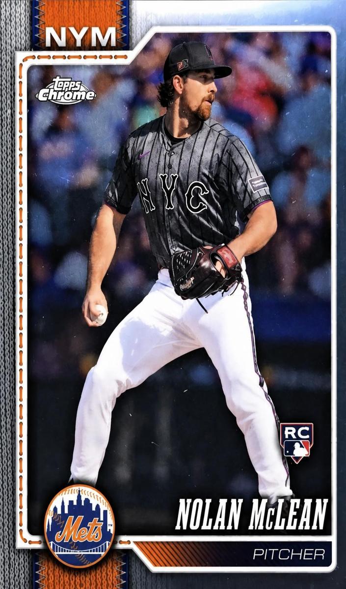 Nolan McLean 2026 Topps Chrome Baseball card