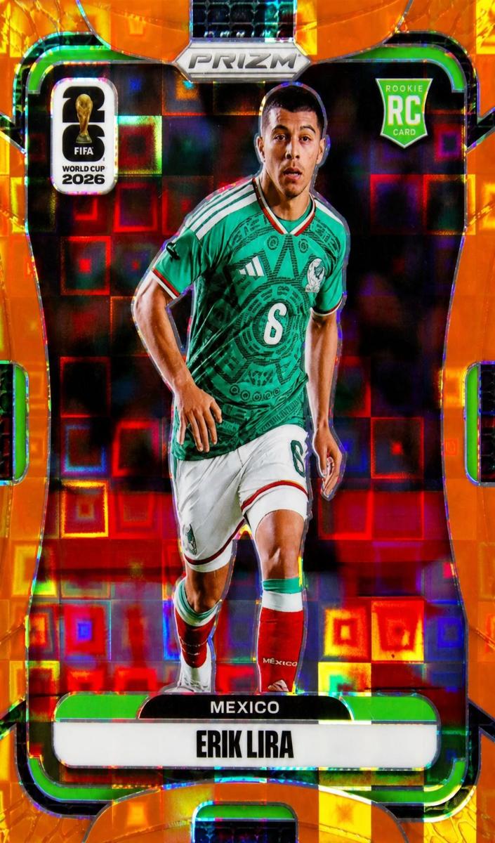 2026 Panini Prizm FIFA World Cup Erik Lira [Orange Pandora] #286 card