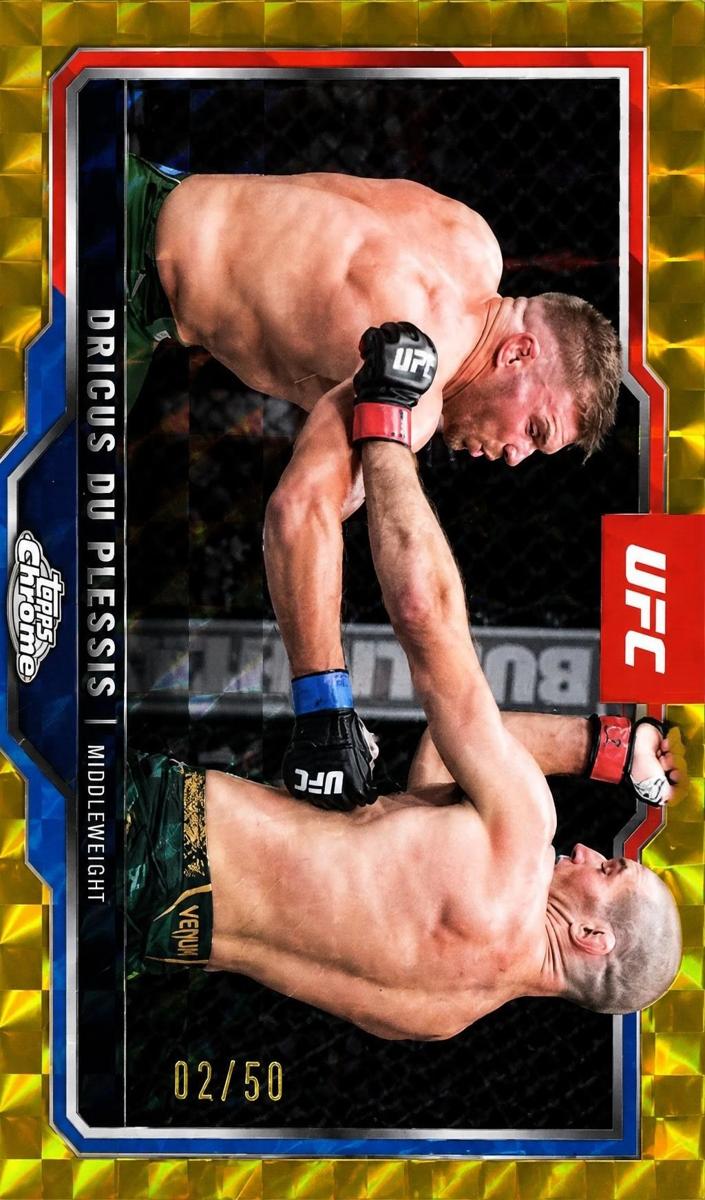 2025 Dricus Du Plessis [Gold Geometric Refractor] #137