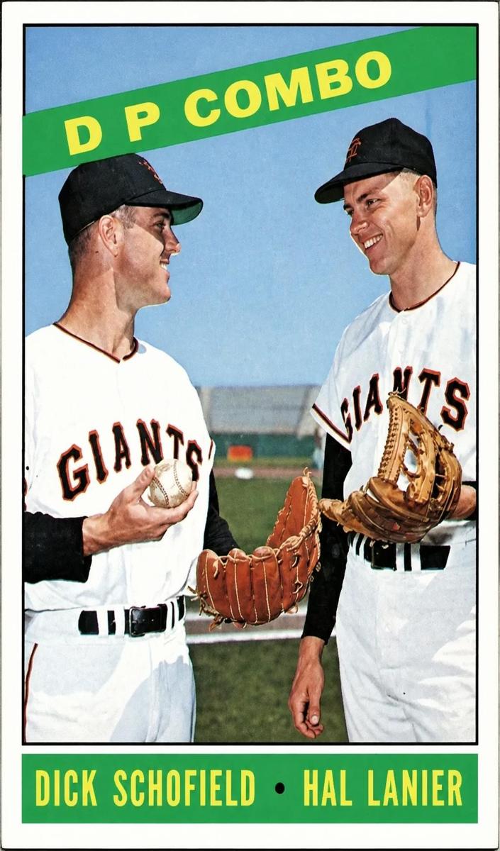 1966 Double Play Combo [D.Schofield/H.Lanier] #156