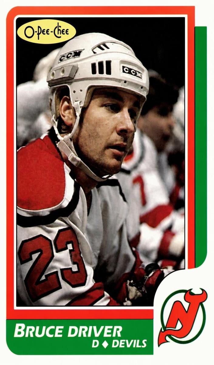 1986 O-Pee-Chee Bruce Driver #19 card