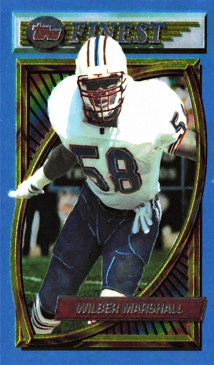 1994 Topps Finest Wilber Marshall #165 card