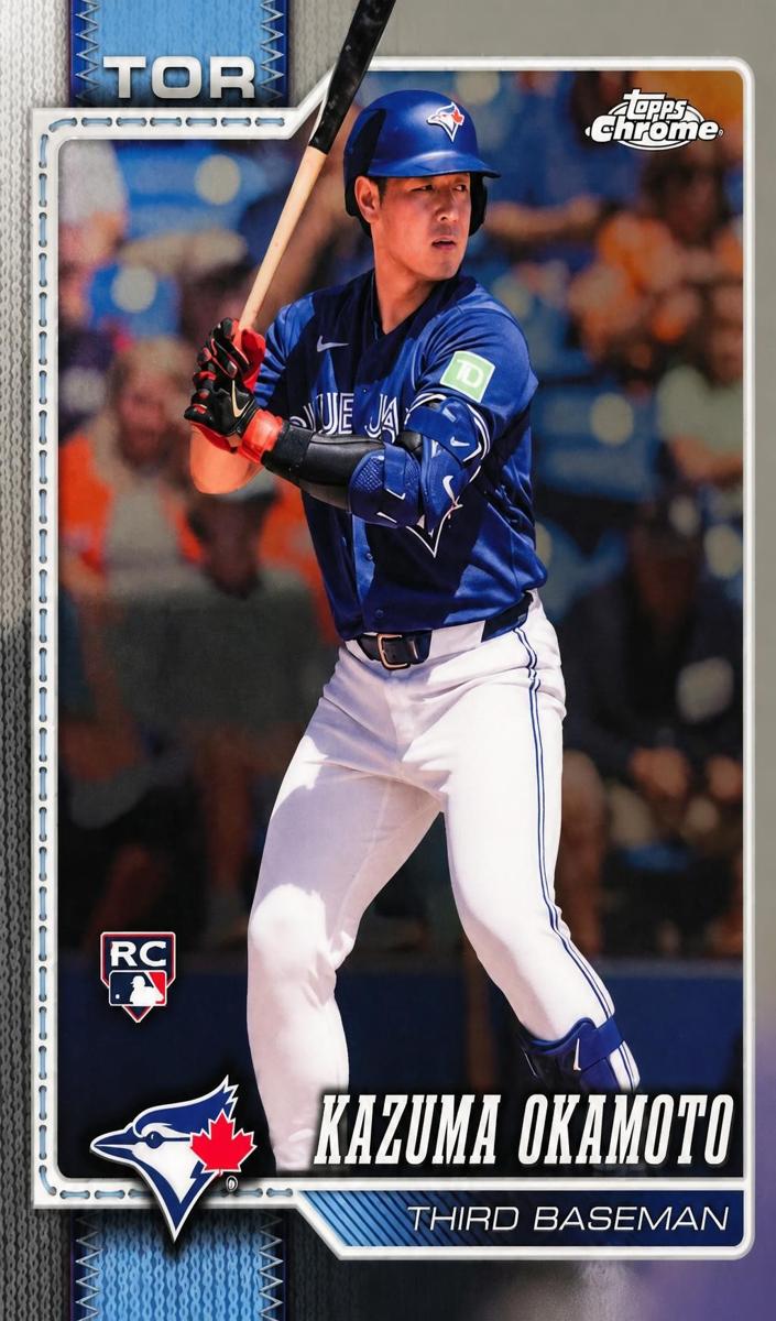 Kazuma Okamoto 2026 Topps Chrome Baseball card