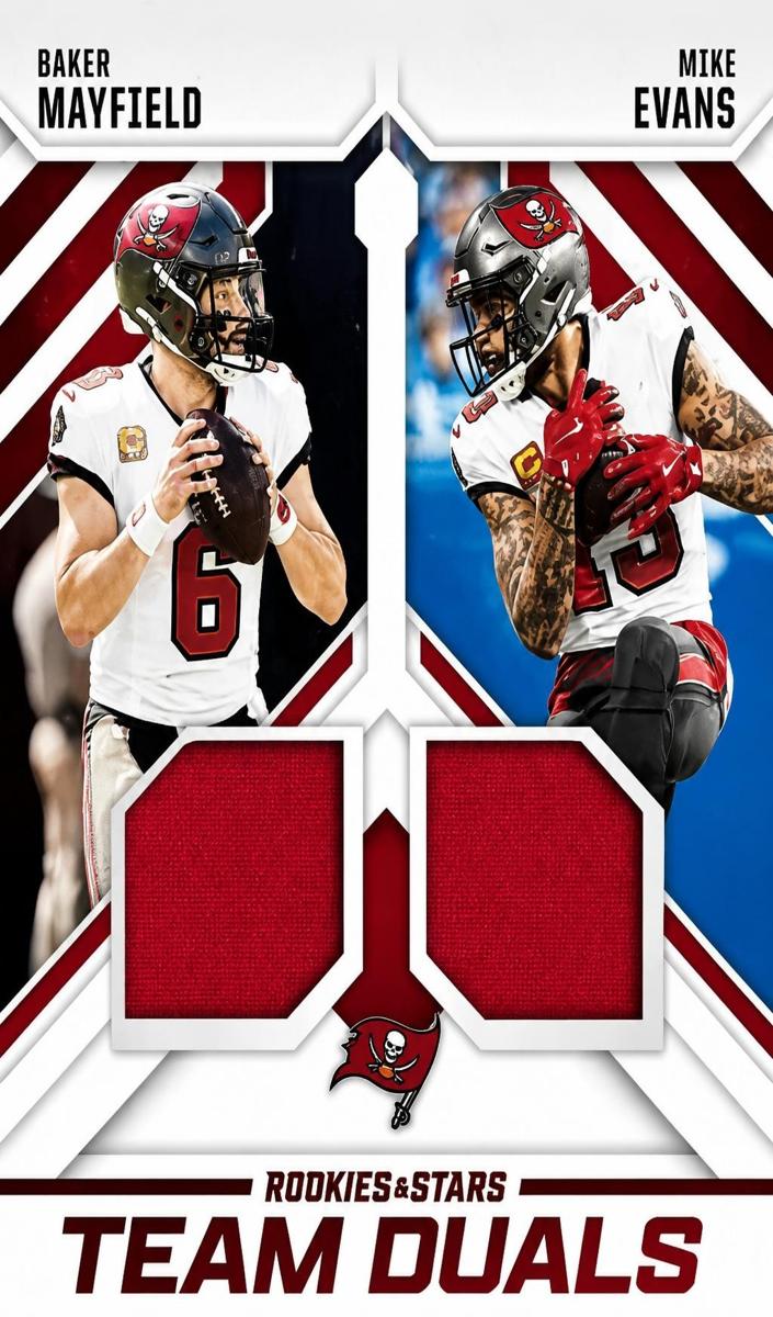 2025 Panini Rookies & Stars Baker Mayfield / Mike Evans #TD-TB card