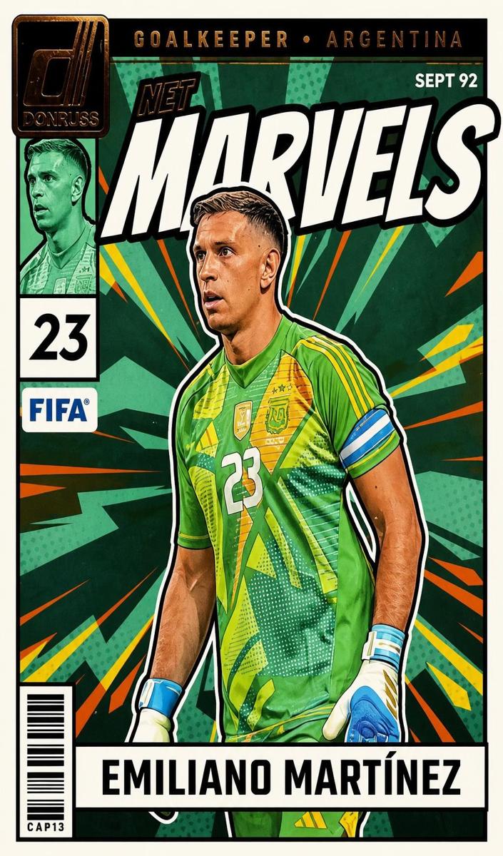 2024 Panini Donruss Emiliano Martinez [Silver] #8 card