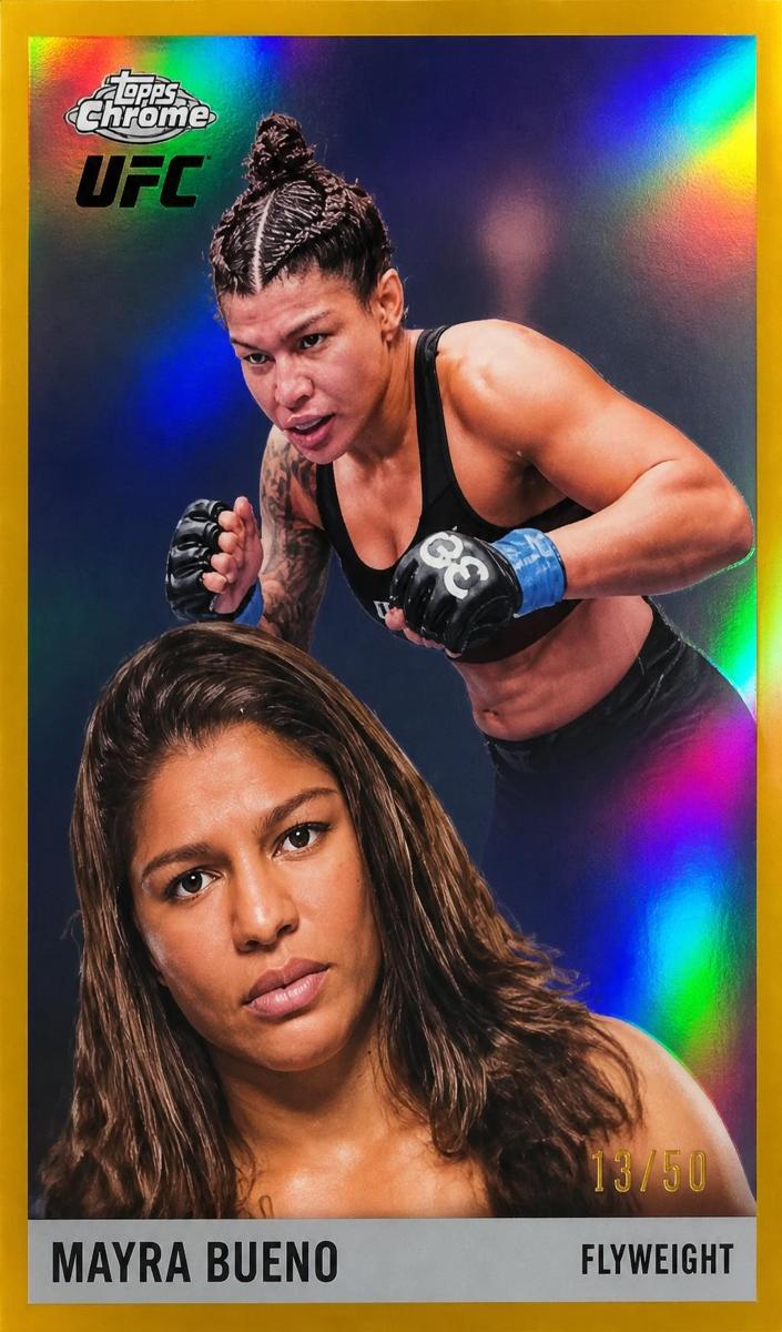 2025 Mayra Bueno [Geometric Gold Refractor] #55T-6