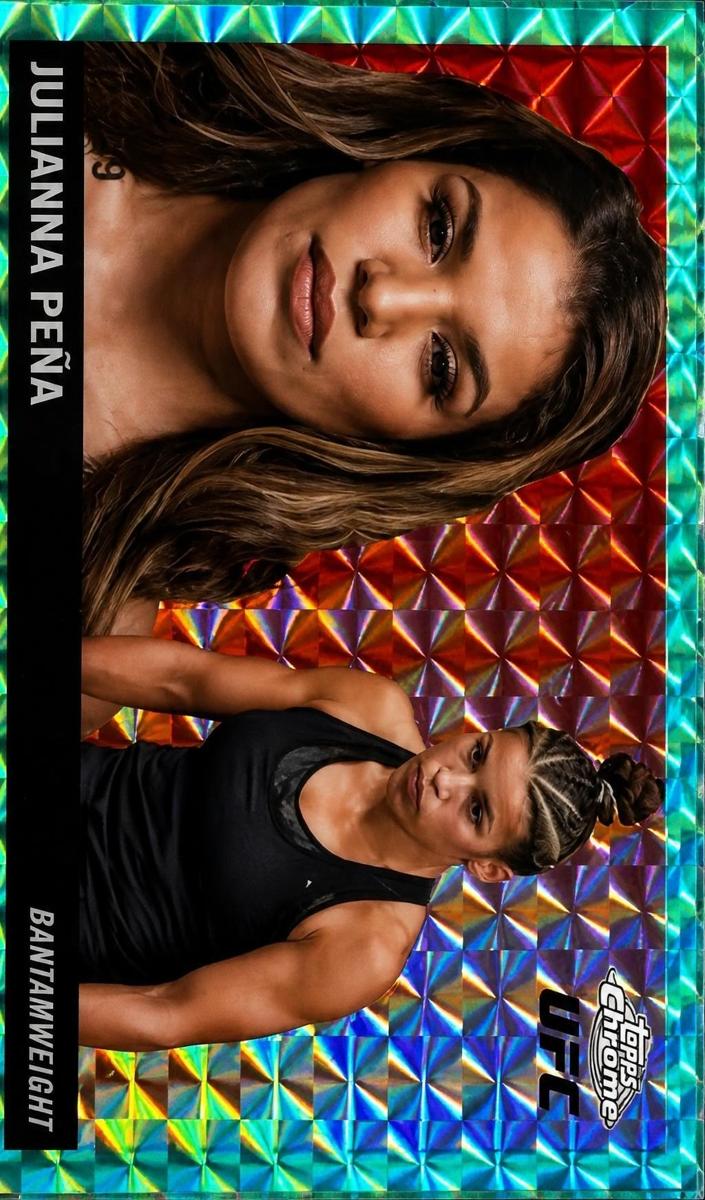 2025 Julianna Pena [Geometric Aqua Refractor] #55T-8