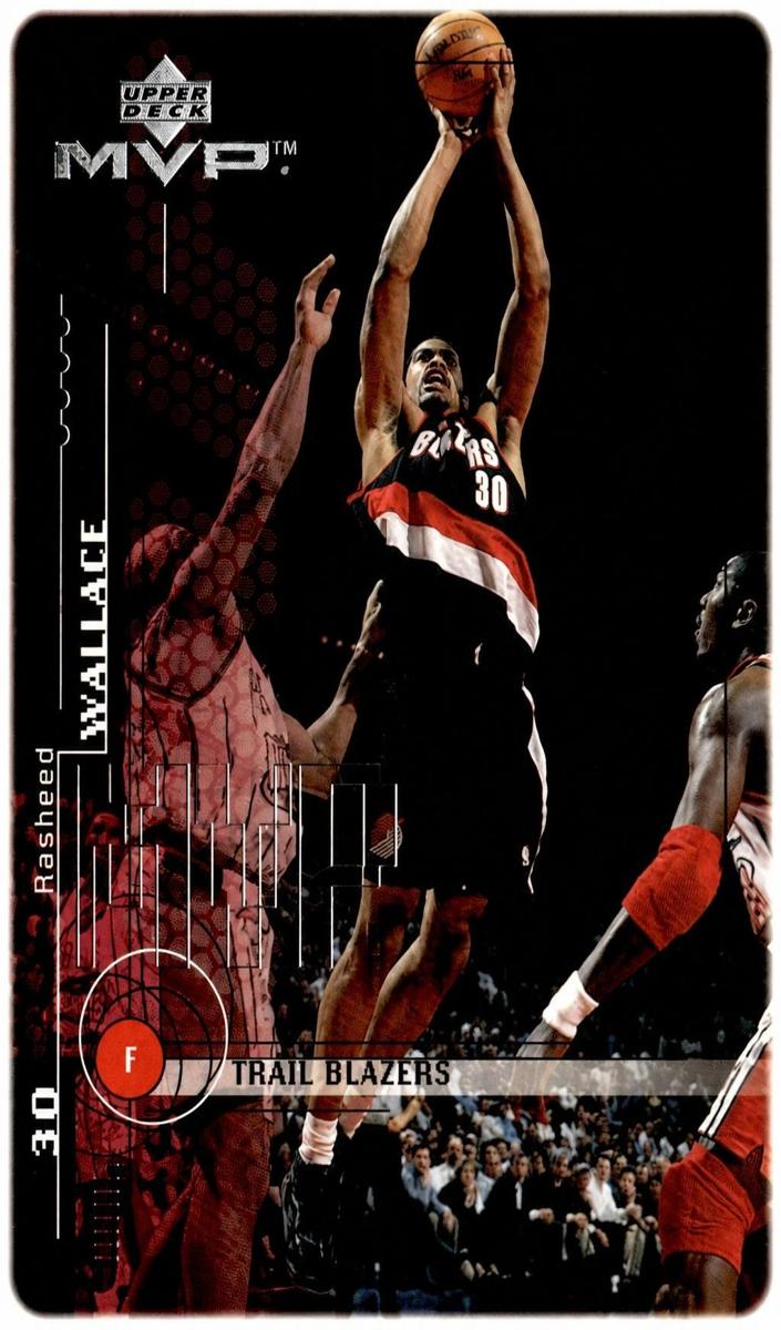 1999 Upper Deck MVP Rasheed Wallace #130 card