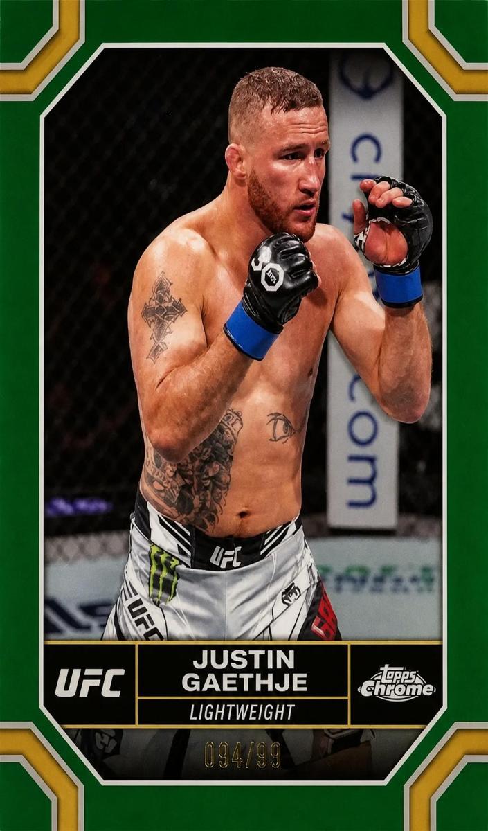 2024 Justin Gaethje [Green Refractor] #104