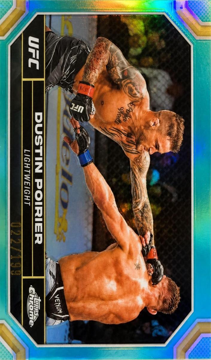 2024 Dustin Poirier [Aqua Refractor] #64