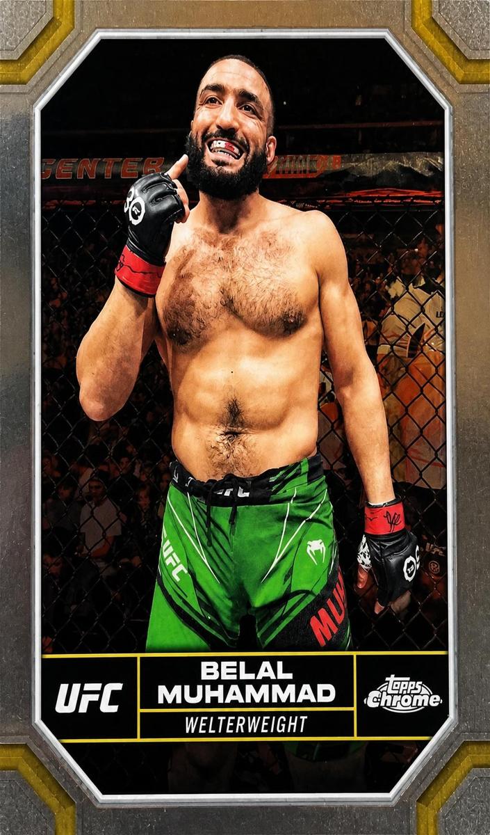 2024 Belal Muhammad [Orange Refractor] #24