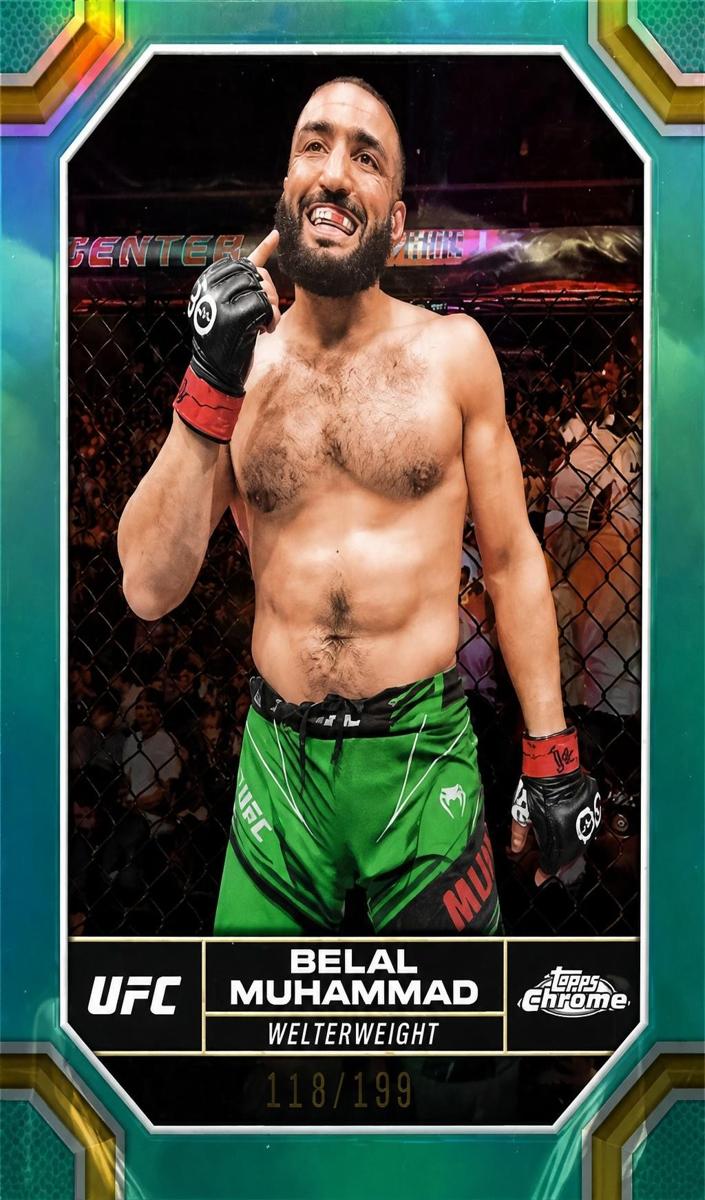 2024 Belal Muhammad [Aqua Refractor] #24