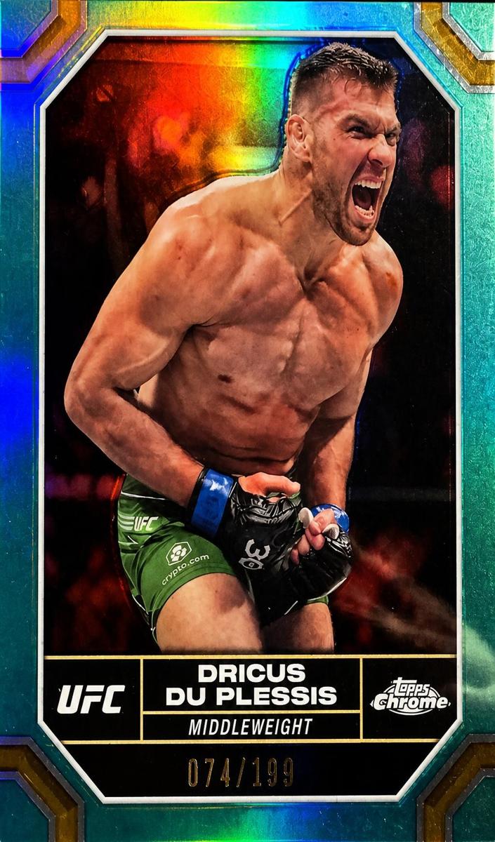 2024 Dricus Du Plessis [Aqua Refractor] #62