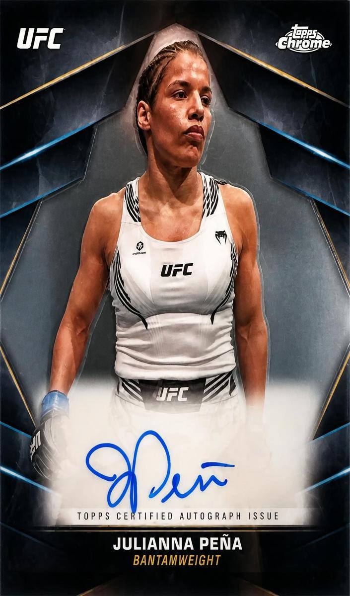 2024 Topps Chrome UFC Veteran Autograph Julianna Pena #CVA-JPE card