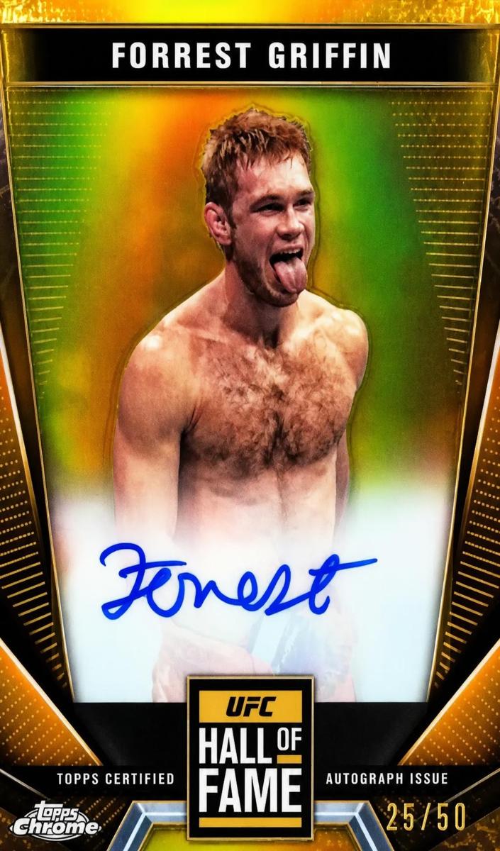 2024 Forrest Griffin [Gold Refractor] #HFA-FGR