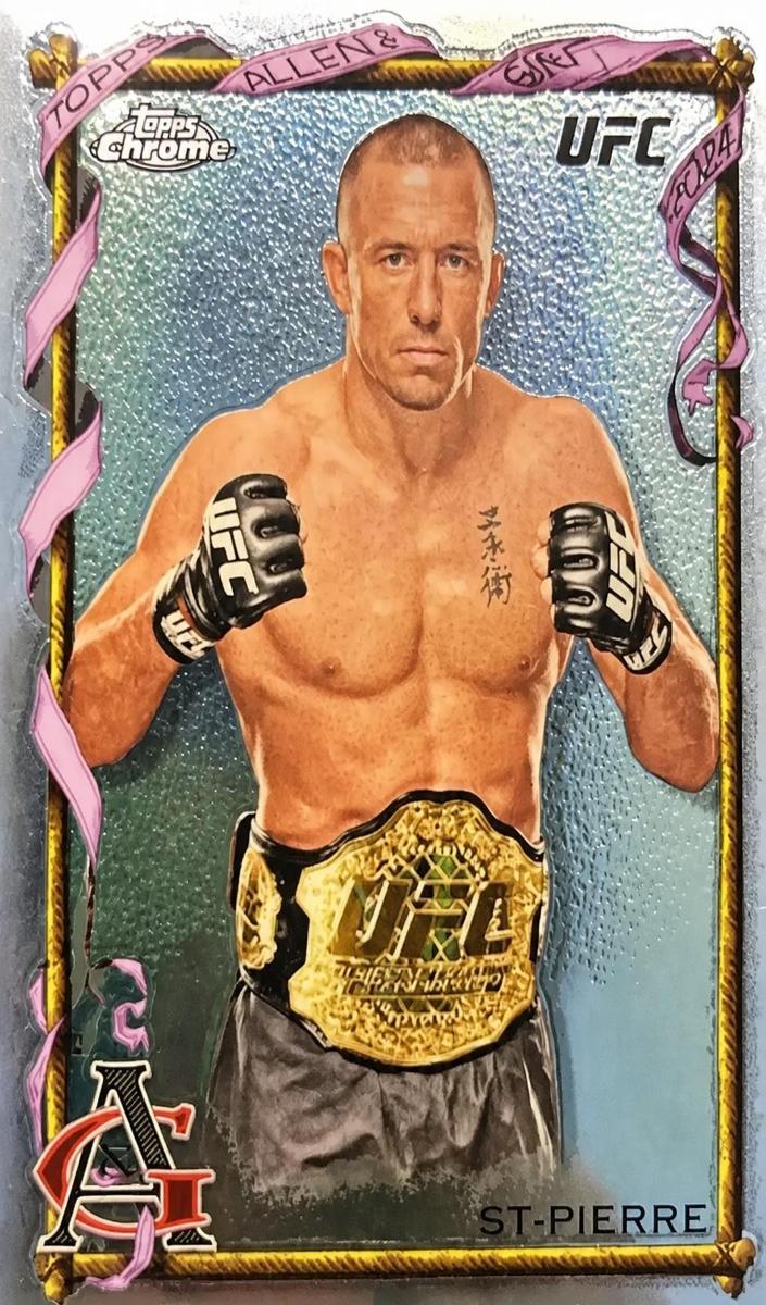 2024 Topps Chrome UFC Allen & Ginter Georges St-Pierre #AAG-17 card