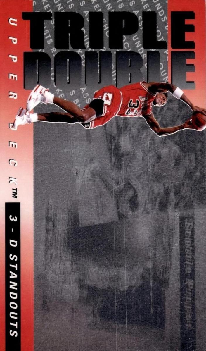 1993 Upper Deck Triple Double 3D Standouts Scottie Pippen #TD3 card