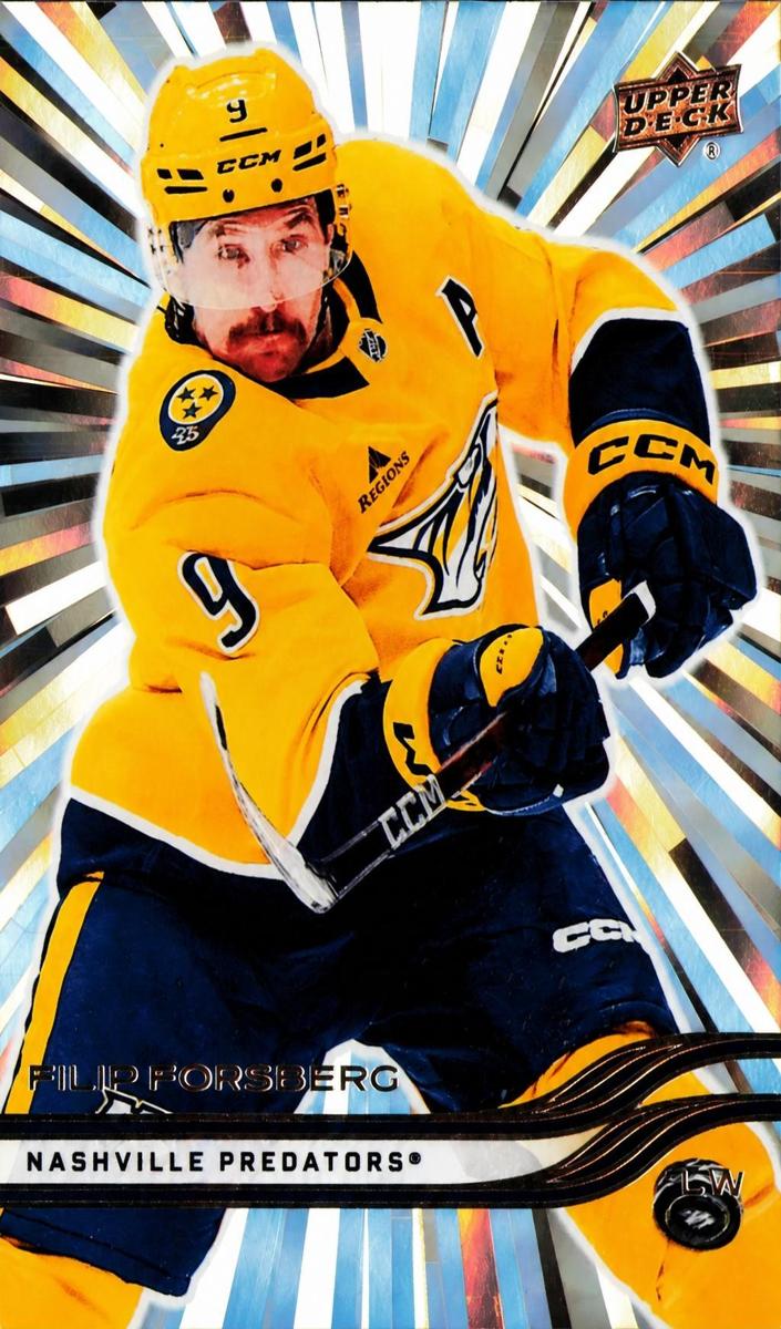 2025 Upper Deck Filip Forsberg [Outburst Silver] #96 card