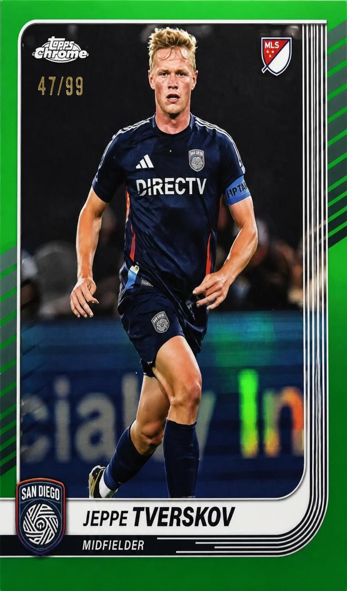 2025 Jeppe Tverskov [Green Refractor] #18