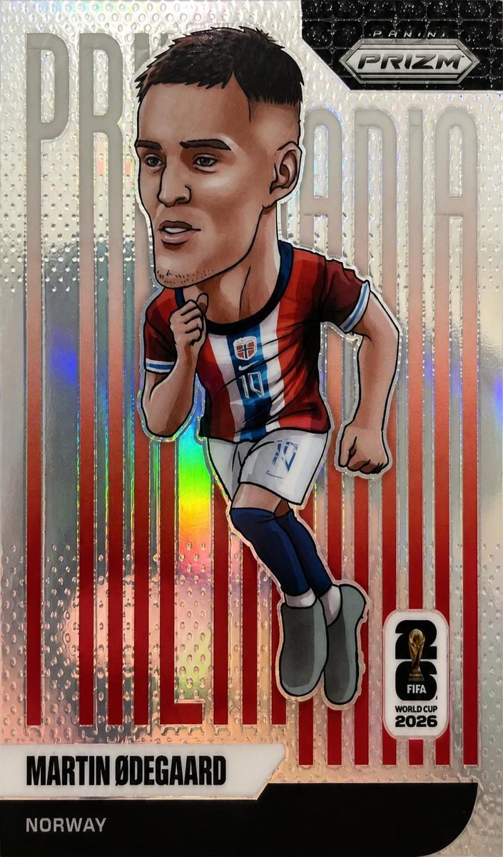 2026 Panini Prizm FIFA World Cup Martin Odegaard #8 card