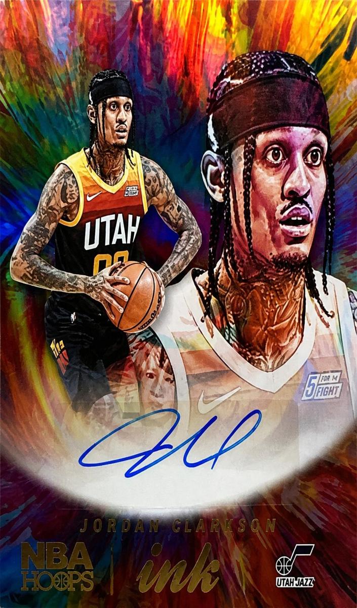 2022 Panini Hoops Jordan Clarkson #HI-JDC card